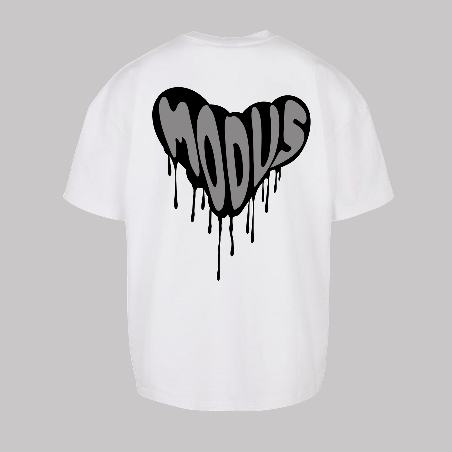 Heart Drip - White - Oversized