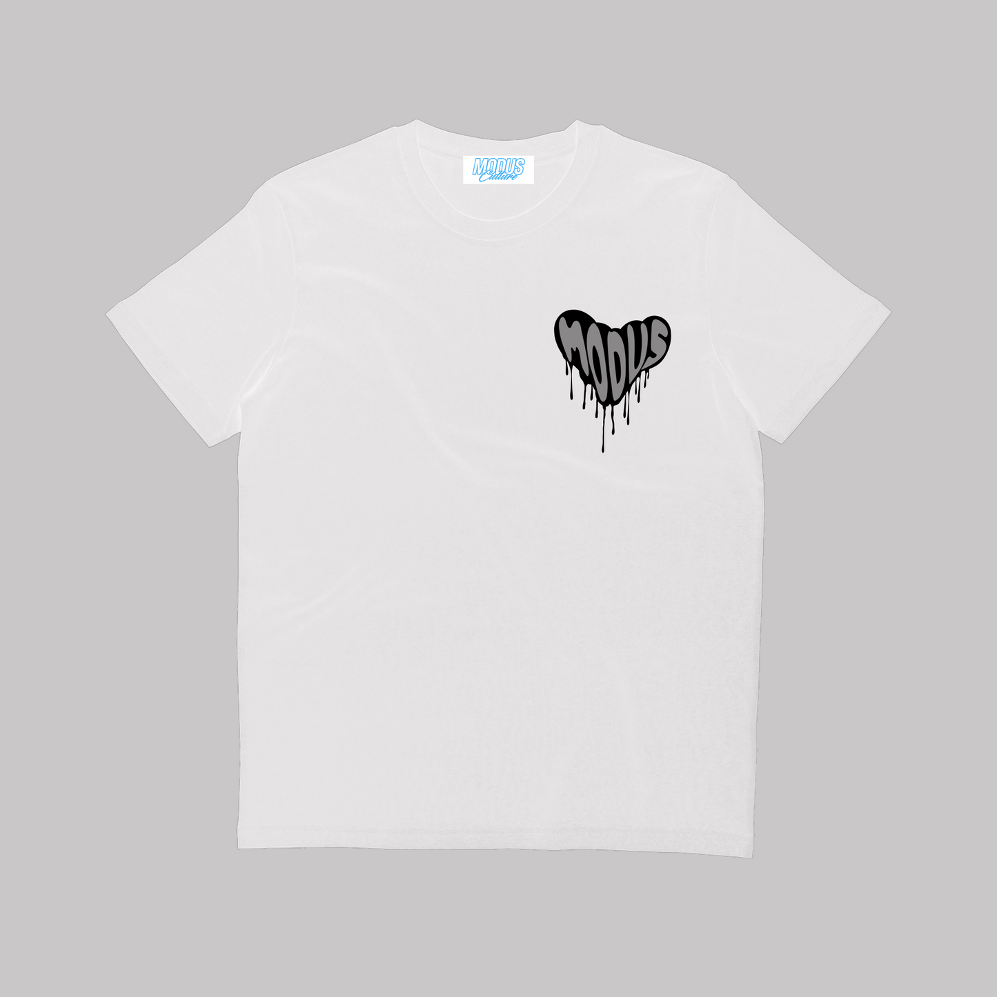 Heart Drip - White - Slim Fit