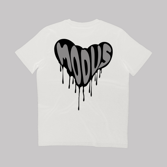 Heart Drip - White - Slim Fit