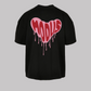 Heart Drip - Black - Oversized