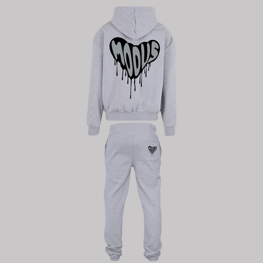 Heart Drip - Grey/Black - Tracksuit