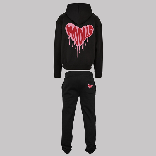 Heart Drip - Black/Red - Tracksuit