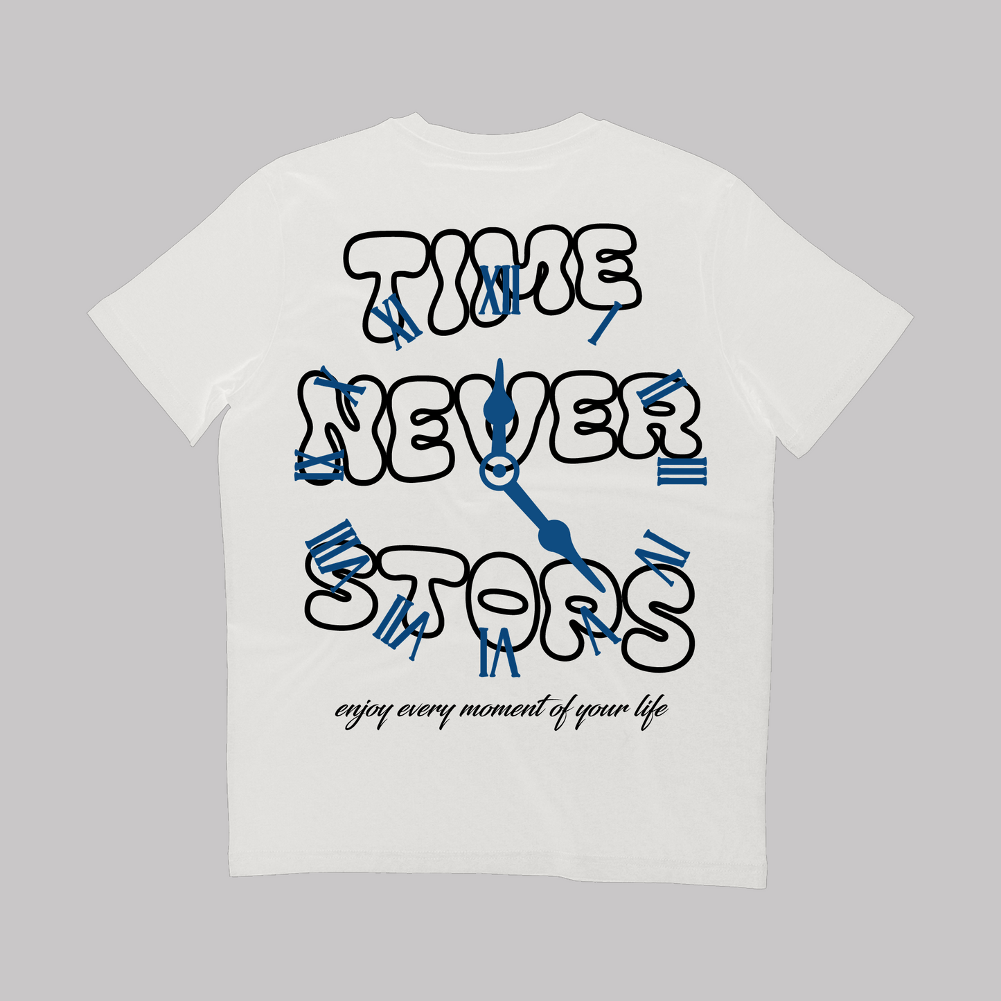 Time Never Stops - White - Slim Fit