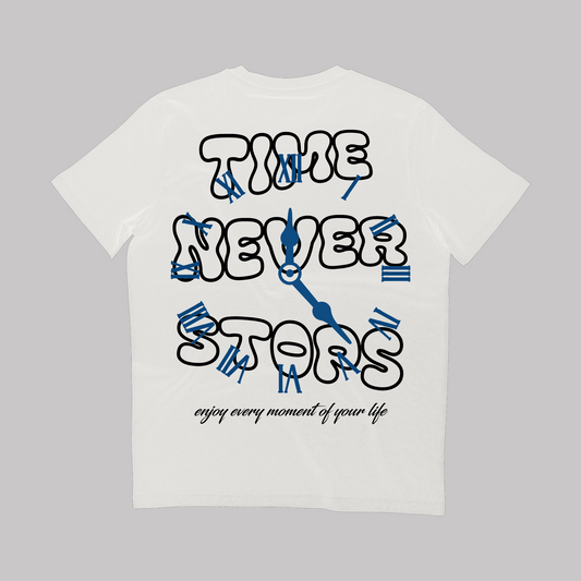 Time Never Stops - White - Slim Fit