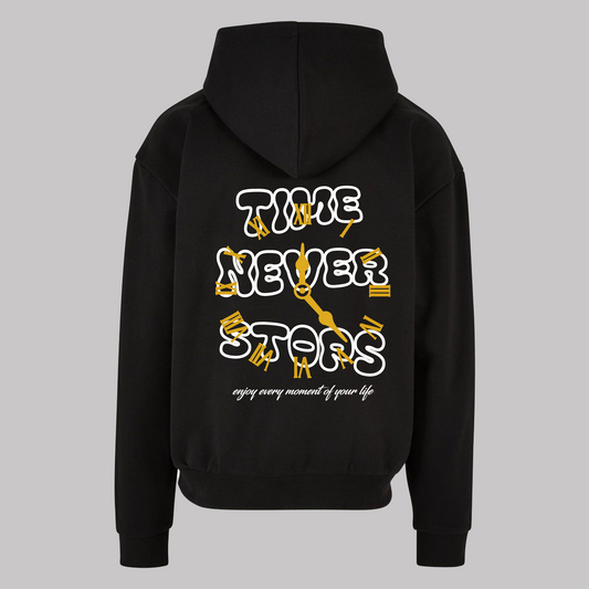 Time Never Stops - Black - Oversized