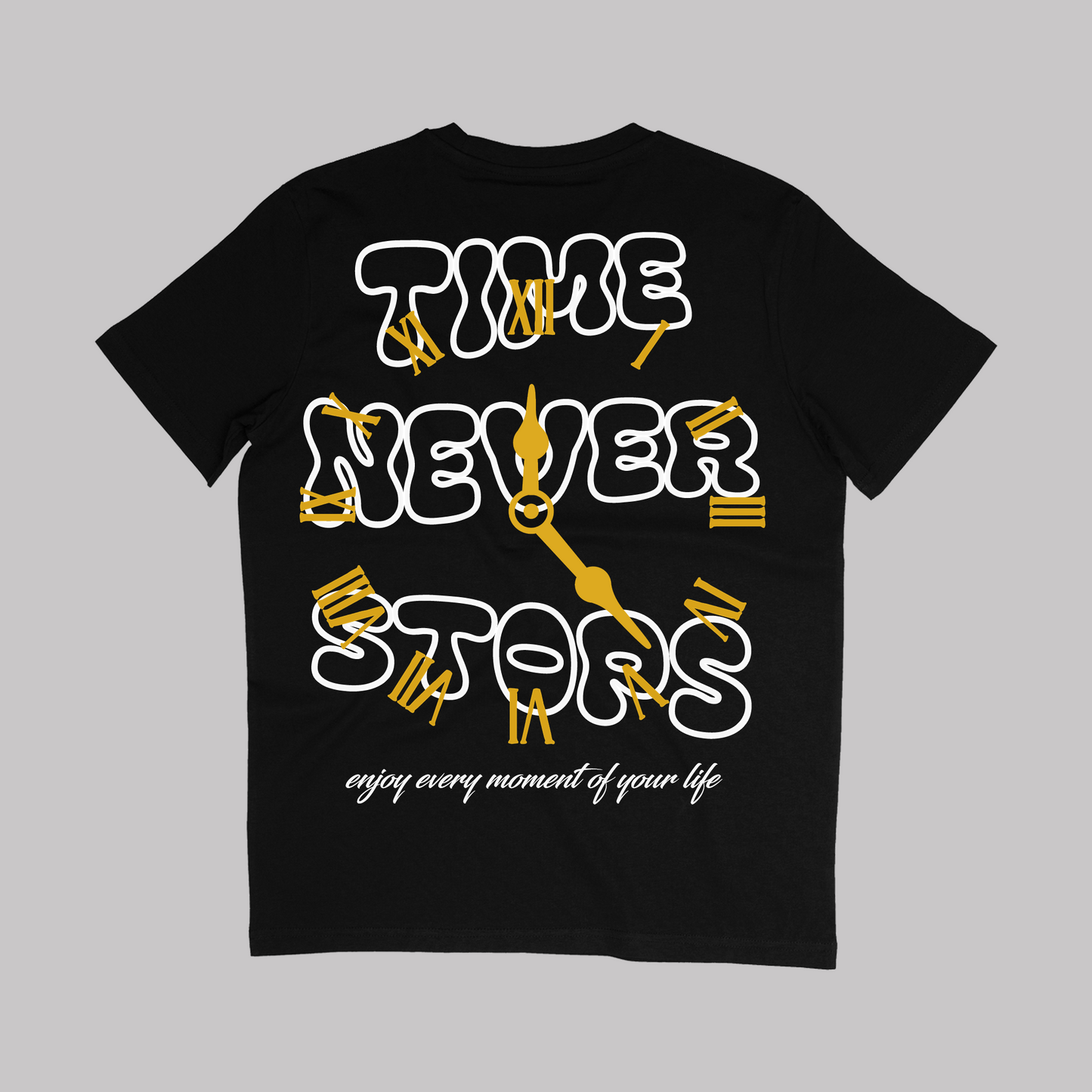 Time Never Stops - Black - Slim Fit